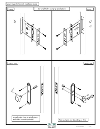 The guide contains 2 pages, and the size of the file at download is. Screen Door Mortise Lock Installation Instructions Emtek
