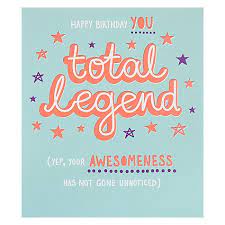 Paperlink Total Legend Birthday Card Happy Birthday Quotes For Friends Birthday Card Online Birthday Quotes
