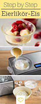Eierlikor Eis Mit Himbeer Sauce Eiskalter Schwips Aus Der Eismaschine Rezept Eierlikor Eis Himbeersauce Eis Selber Machen Rezept