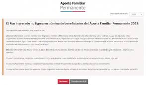 El aporte familiar permanente es una cantidad de dinero (bono), reajustable el 1 de marzo de cada año, que se entrega a las familias de menores ingresos que cumplan los requisitos. No Recibiste El Bono Marzo Revisa Como Apelar A Aporte Familiar Tele 13