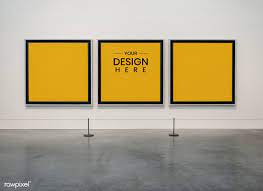 Download Yellow Frame Mockups In An Exhibition Premium Image By Rawpixel Com Oreo Chit Tong Frame Mockups Yellow Frame Wall Art Mockup