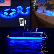 Blue Led Boat Light Deck Waterproof 12v Bow Trailer Pontoon Lights Kit Marine Ebay