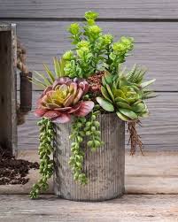 Pin By Aline On Flower Decor Succulent Garden Indoor Artificial Succulents Succulent Landscaping