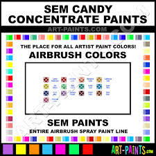 Sem Candy Concentrates Airbrush Spray Paint Colors Sem