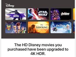 Can you buy a canadian or uk movie while in the usa? Apple Upgrading Itunes Disney Movie Purchases To 4k Hdr Macrumors
