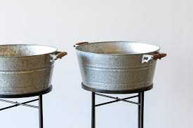 Galvanised Drinks Tub With Stand Rentals By Timbermill