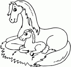 Printable easy horse coloring pages. Cute Easy Horse Coloring Pages Novocom Top