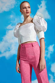 Nocturne Kadin Janjan Karpuz Kollu Crop Top N20y 6227 0093 Trendyol Kadin Bluz Urunler