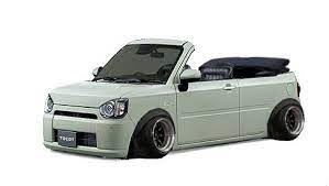 ダイハツからミラトコットという新型車が出たそうなので画像加工して遊んでみました リーザスパイダーみたいなノリで無理やり作ったようなオープンもあれば良いなという感じでオープンに ミラトコット ミラトコットクソコラグランプリ リーザスパイダー ヤンキー