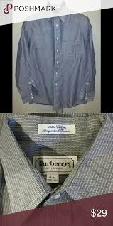 Vintage Burberrys Of London Mens Dress Shirt 15 33 Great Pre Owned Vintage Condition Color Gray White Tag Si Mens Shirt Dress Burberry Shirt Clothes Design