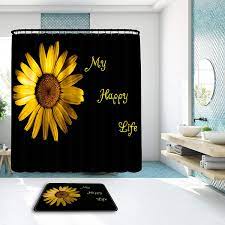 Online pharmacy, money transfers, walmart credit card Buy My Happy Life Sunflower Shower Curtain Set W Memory Foam Carpet Sunflower Bathroom Set Floral Shower Curtain Quality Sunflower Bathroom Decor 71 X 71 Flower Shower Curtain Sunflower Decor Online In