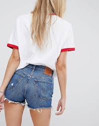 The local levis outlet had nothing that compared. Levi S 501 Short Taille Haute Dechire Delavage Moyen Asos