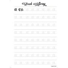 Practice strokes, lowercase letters and uppercase letters, along with a blank practice worksheet. A5 30pcs Lowercase Letter Modern Calligraphy Hand Practice Lettering Sheets A Z Shopee Malaysia