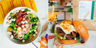 The goods dressing, salad, pickles, tomato, onion, double american cheese choose meat/chicken/veg. H1hjtbppmetx7m