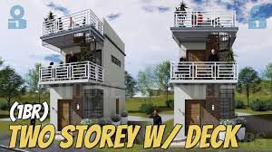 Pinoy Architect Designs A Two Storey Tiny House Design With Roof Deck O D House And Interiors Youtube There are many reasons why choosing a 2 storey house plan over a single level can make both practical and economic sense. pinoy architect designs a two storey tiny house design with roof deck o d house and interiors