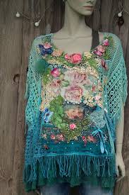 Rokoko Sommer Poncho Boho Tunika M Xl Eine Grosse Tragbare Sommer Poncho Romantische Kleidung Und Mantel Frauen