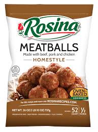 Made With Only The Best Ingredients And With No Preservatives Rosina Meatballs Are Oven Baked For A Healthier Choice Then Sea Food Rosina Meatballs Recipes