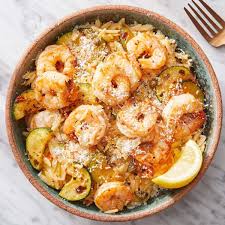 Calabrian Shrimp Orzo With Zucchini Recipe Shrimp Orzo Recipes Lemon Shrimp