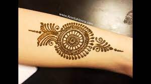 These henna tattoo stickers come as a set of six permanent tattoos and are best applied with a thin brush. Step By Step Arm Henna Tattoo Mehndi Design Learn Quick Easy Mehendi For Arms Youtube
