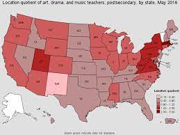 The total cash compensation, which includes base, and annual incentives, can vary anywhere from $38,692 to $77,189 with the average total cash compensation of $50,537. Art Drama And Music Teachers Postsecondary