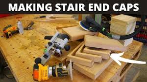 After doing some research online, i came across these retrotread stair caps at lowe's. How To Make Stair End Caps In The Shop False Tread End Caps Production Style Youtube