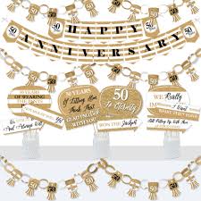 Or you could combine both coral and jade colors for a very bright looking anniversary party and they. Gold We Still Do Banner For Wedding Anniversary Party Decorations Sign Photo Prop Banners Garlands Decorations Adios Co Il