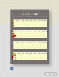 16 sample chore chart templates in docs word pdf