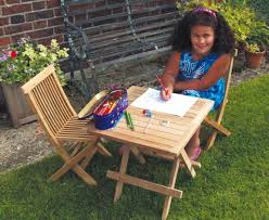 We've got lots of garden tables, chairs and bistro sets to suit your space and style. Children S Wooden Table Chairs Kids Outdoor Patio Furniture Set