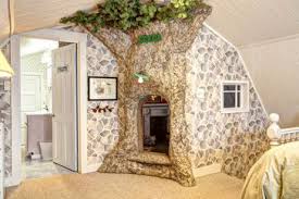 A secret door behind a fireplace leading to stairs. Airbnb Rentals With Secret Passages Hidden Rooms Cheapism Com