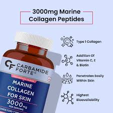 Carbamide Forte Hydrolyzed Marine Collagen, 90 Tablets | Peptides 3000