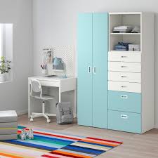 Stuva Fritids Kleiderschrank Weiss Hellblau Ikea Osterreich In 2020 Ikea Stuva Ikea Ikea Wardrobe