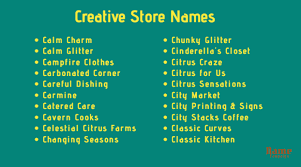 If yes, here are 50 catchy creative clothing boutique name ideas you can use for effective brand identity creation. Store Names 900 Unique And Creative Store Names Ideas