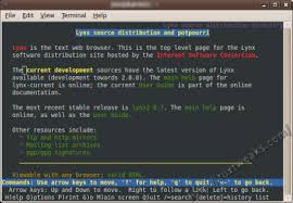 Lynx is a text only browser. Lynx A Text Only Web Browser