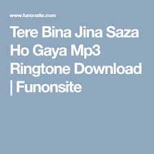 Tere Bina Jina Saza Ho Gaya Mp3 Ringtone Download Funonsite Ringtone Download Download Mp3