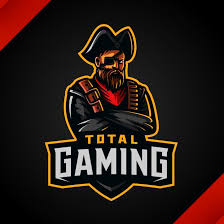 Modern dark gaming offline banner background. Total Gaming