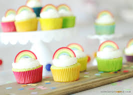 Topper features a magical gold glitter sparkling rainbow unicorn horn, crown of flowers and pastel rose pink. Key Lime Cupcakes Rainbow Topper Printable Somewhat Simple