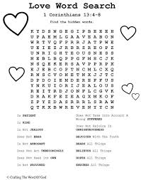 Love Word Search In 2020 Sunday School Kids Sunday School Valentines Childrens Church Lessons