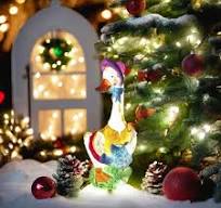 christmas chicken outdoor decoration