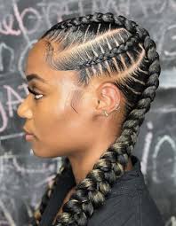 Nice And Neat Braids By Cachell Courtney In 2020 Feed In Braids Hairstyles African Hair Braiding Styles African Braids Hairstyles