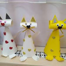 Katzen Paper Crafts For Kids Animal Crafts For Kids Crafts For Kids