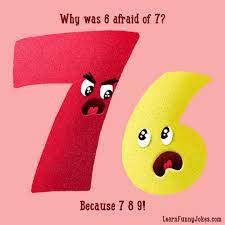 Then they start doing other animals and noises they can think of!!) Why Was 6 Afraid Of 7 Because 7 8 9 Learn Funny Jokes Funny Jokes Clean Funny Jokes Funny Jokes For Kids