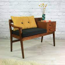 It doesn't matter, we can fix it. Vintage Teak 1960s Telephone Seat Furniture Design Retro Home Retro Home Decor