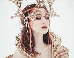 Gold Halo Crown, Celestial Headpiece, Goddess Tiara, Festival Crown, Bridal  Halo, Maternity Photoshoot, Carnival Tiara, Halloween Headpiece