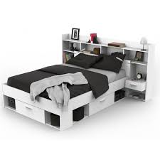 Des lits banquette qui assurent votre confort et celui de vos invités. Lit 140x190 200 Cm Chicago Couleur Blanc Perle Le Depot Bailleul