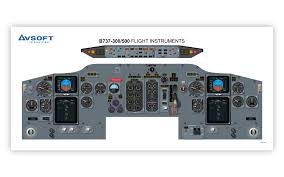 The cockpit is unified with all «737 classic» series aircraft, allowing airlines to save costs on retraining pilots. B737 300 500 Cockpit Poster