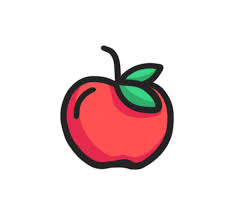 Cute School Apple Icon In 2021 Apple Icon School Icon Fruit Icons