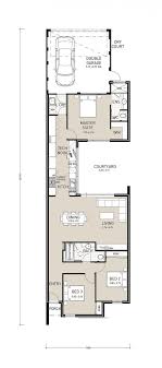 Choose a narrow lot house plan, with or without a garage, and from many popular architectural styles including modern, northwest, country. Centro Exclusive A Well Designed Rear Garage Plan To Make The Most Of Small Lots As Narrow As Narrow House Plans Narrow Lot House Plans Courtyard House Plans