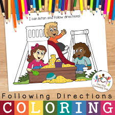 Coloring worksheets that requires students to follow directions in order to complete these worksheets students must follow directions and comprehend the material properly. Listening Following Directions Coloring Activities