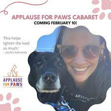COMING THIS MONDAY, FEBRUARY 10: DAF Angel Mary Dailey's second annual  APPLAUSE for PAWS cabaret at Denver Improv Comedy Club at Northfield! Last  year's party gathered talented members of the Colorado theater