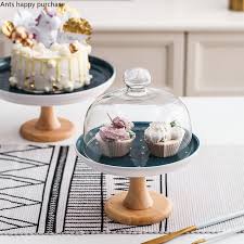 Buy cake table and get the best deals at the lowest prices on ebay! Ceramics Starry Sky Cake Pan High Foot Glass Cover Dessert Dessert Table Decoration Show Tray Try Eating With Lid Cake Stand Stands Aliexpress